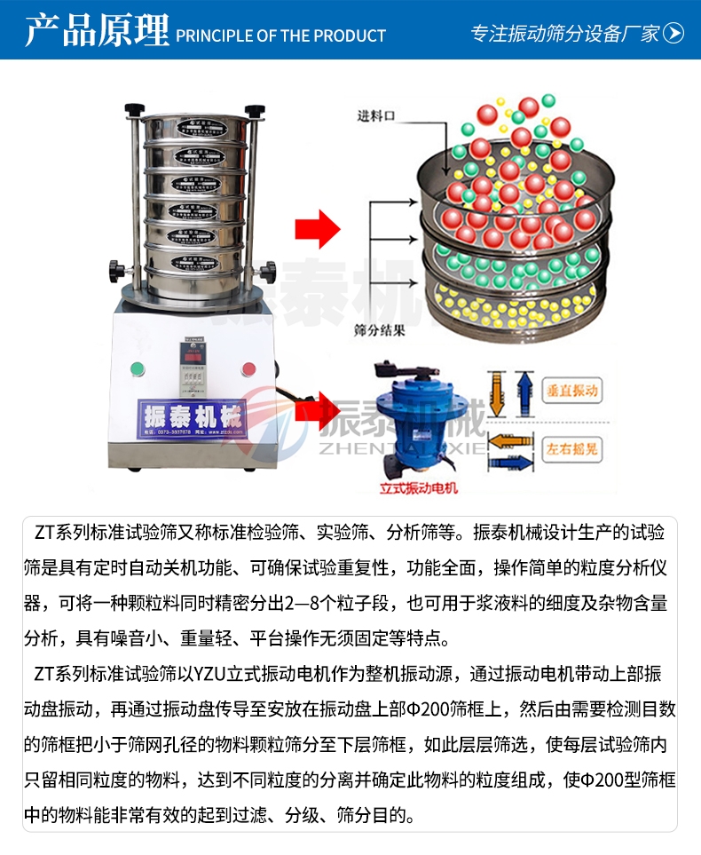 鎢粉試驗篩產品原理